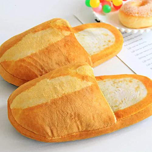 Zapatillas De Algodón - Amantes Del Pan 3D Zapatillas Para Adultos Piso Interior Zapatos Para El Hogar Dormitorio Zapatillas Suaves Y Cálidas Hombres Mujeres Zapatillas Divertidas, Baguette, M P