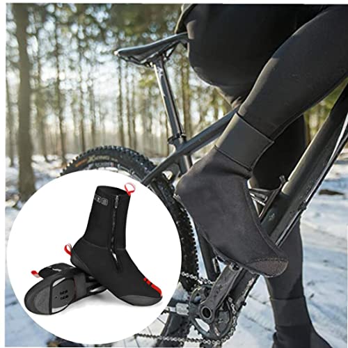 Zapatillas De Ciclismo Cubierta Impermeable Invierno Cálido Bike Overshoes para Mountain Bicycle Accesorio 1pair XXL, Cubierta De Invierno