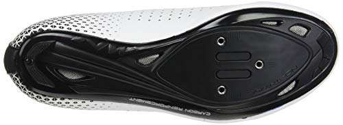 Zapatillas de Ciclismo para Carretera Core Plus 2 - Color Blanco/Negro - Sin Costuras en el Empeine - Cierre Rápido - Talla 43 - Zapatillas para Bicicleta Northwave