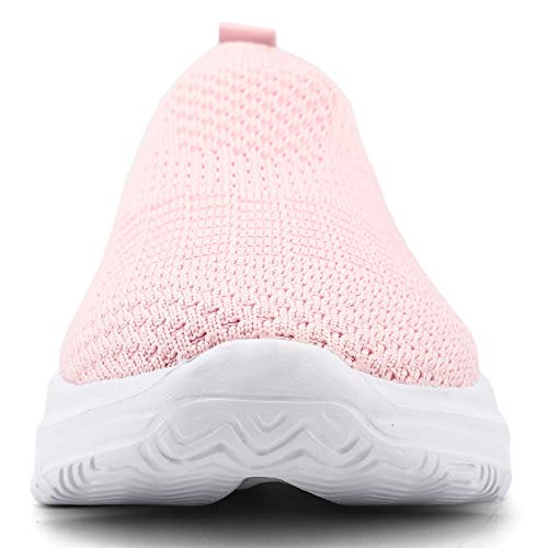 Zapatillas de Running para Mujer Casual Tenis Zapatos Deporte Fitness Gym Correr Gimnasio Deportives Transpirables Atlético Trekking Plataform Sneakers, Rosa 1, 41 EU