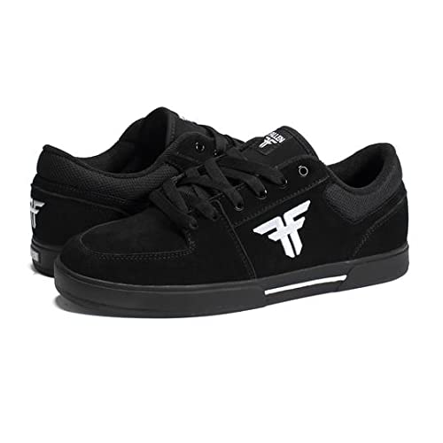 Zapatillas de Skate - Modelo Patriot II Negro y Blanco - Talla 44,5 - Tecnología Impact Foam para Mayor Confort - Suela Cupsole con FLX para Más Durabilidad - Zapatillas de Hombre - Fallen Footwear