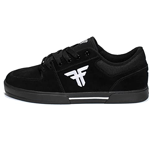 Zapatillas de Skate - Modelo Patriot II Negro y Blanco - Talla 44,5 - Tecnología Impact Foam para Mayor Confort - Suela Cupsole con FLX para Más Durabilidad - Zapatillas de Hombre - Fallen Footwear