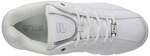 Zapato de entrenamiento Fulcrum 3 para hombre, Blanco / Blanco / Plateado, 7 M US