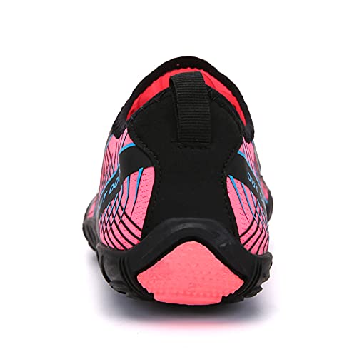 Zapatos de Ciclismo-2021 Nuevos Zapatos de Red de Cinco Dedos Para Exteriores, Versión Deportiva de Senderismo, Zapatos de Senderismo, Zapatos Para Correr de Escalada en Roca a Campo Traviesa,Pink-36