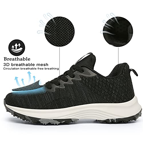 Zapatos para Mujer Zapatillas y Calzado Deportivo Aire Libre y Deportes Running Correr en Asfalto(38,Negro)