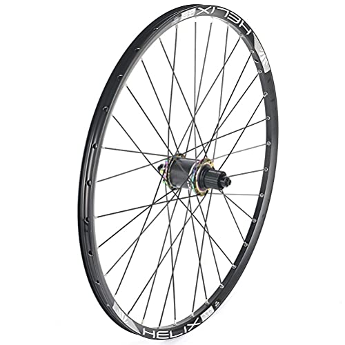 Zatnec Ciclismo Ruedas Juego Ruedas Bicicleta 26/27.5/29 Pulgadas Montaña Llanta Fibra Carbon Casete Cubo Rodamiento Sellado Freno Disco QR 8/9/10/11 Velocida (Color : Multi-Colored, Size : 27.5inch)