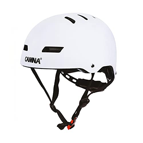 Zeroall Casco de Bicicleta Adulto Súper Ligero 53-62cm Tamaño Ajustable Casco de Ciclo Cascos de Ciclismo para Bicicleta Patineta Bicicletas Eléctricas Escalada de Roca(Blanco)