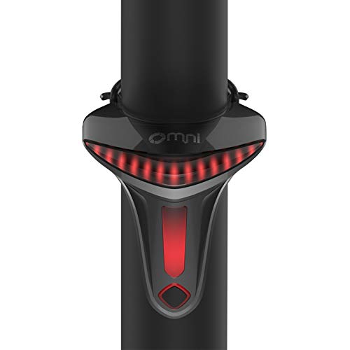 Zeroall Luz Trasera de Bicicleta Forma de T Inteligente Recargable USB IP66 Impermeable, 5 Modos de iluminación Faro Trasero de Bici LED Luz para Bicicleta de Carretera MTB(Negro)