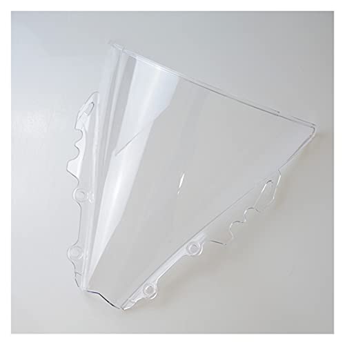 ZHIXIANG Claro Abdominales Bicicleta Motorcycle Windshield Windscreen Deflector de Viento Bicicleta Scooter Parabrisas Ajuste for Yamaha YZF r6 2006-2007