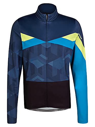 Ziener Nadin Maillot de Manga Larga Ciclismo de montaña, Transpirable, elástico, Azul Antiguo, 52 para Hombre