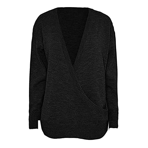 Zilosconcy Jerseys Mujer Modernos Invierno Talla Grande Suéter Cuello Alto Color Liso Manga Larga Elegante Sudadera Tops de Punto 2022 Pullover Blusas