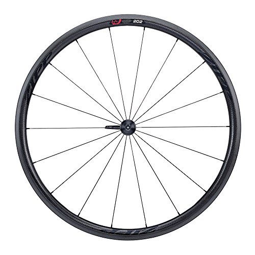 Zipp Firecrest Rueda Delantera, 202, Carbono, Cubierta, Pegatina Negra, Multicolor, M