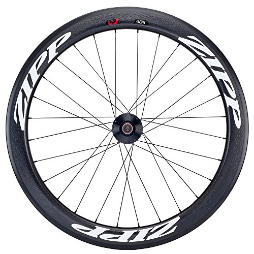 Zipp Laufrad 404 Firecrest Track V2 HR Tubular Schwarz 28 Loch Weisse Aufkleber