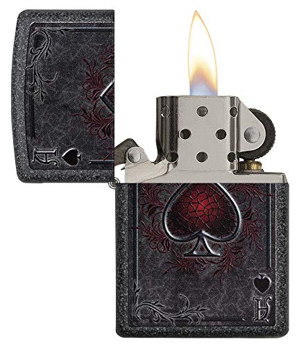 Zippo Ace - Encendedor de Gasolina (latón, Aspecto de Acero Inoxidable, 1 x 6 x 6 cm)