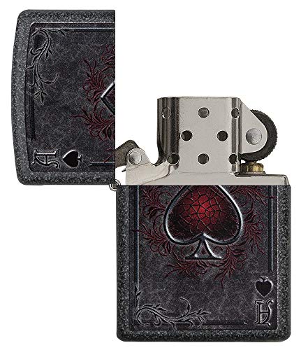 Zippo Ace - Encendedor de Gasolina (latón, Aspecto de Acero Inoxidable, 1 x 6 x 6 cm)