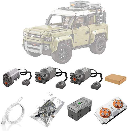 ZJLA Juego de motores y mando a distancia para Lego 42110 Technic Land Rover Defender, accesorios de actualización para Lego Technic Land Rover Defender 42110 (no incluye el modelo Lego)