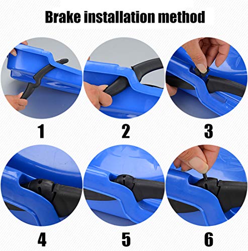 ZKZK Doble Espesor Snowboard Snowboard Snowboard Sandboard Desierto Trineo para Adultos Niño Trineo Resistente al Desgaste Coche Fast Snow Speeder (Azul) 100cm