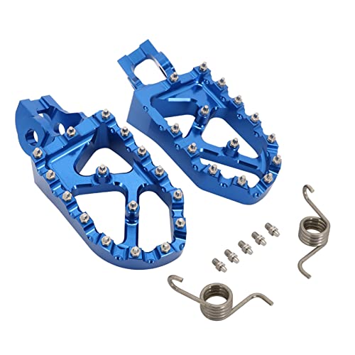 ZLLMY Motocicleta CNC Pedos DE Piezas DE FOOTOS RESTROS PAIRPEGS PASOTOS/Ajuste For Husqvarna TC FC FE TE FS TX FX 85 125 250 300 350 450 501 Bicicleta Sucia (Color : Lengthen Blue)