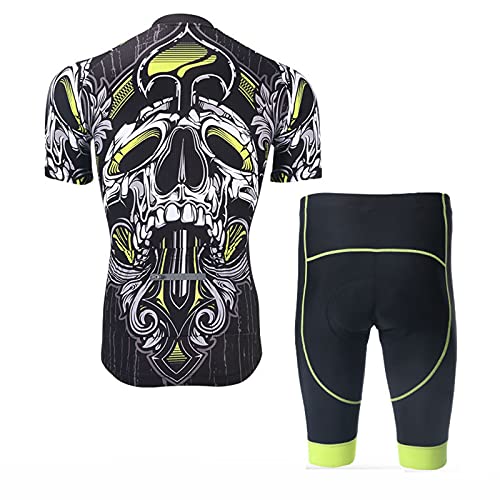 ZMMZZ Maillot de Ciclismo clásico para Hombre Race fit Gel Acolchado Culotte con Tirantes Ciclismo Combo,Style 1,XXL