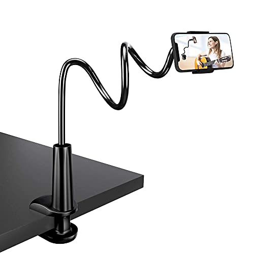 Zoeley Soporte Móvil Teléfono, Soporte Flexible con Brazo de Cuello de Cisne Universal Soporte para iPhone 12 Mini 12 Pro MAX 11 Pro XS MAX XR X 8 7 6S Plus, Samsung S10 S9 S8 S7，4-6.5 Pulgadas Móvil