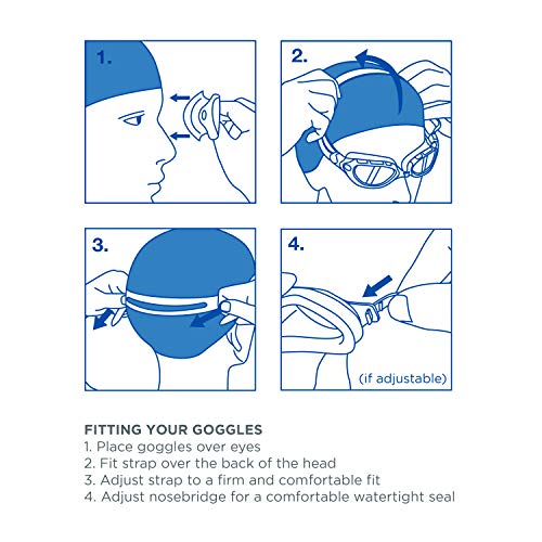 Zoggs Endura Gafas de natación, Adultos Unisex, Azul/Claro, una Talla