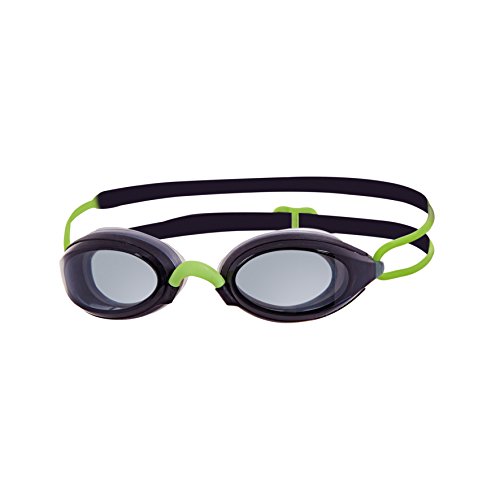 Zoggs Fusion Air Gafas de natación, Unisex, Negro/Verde/Humo, Talla única