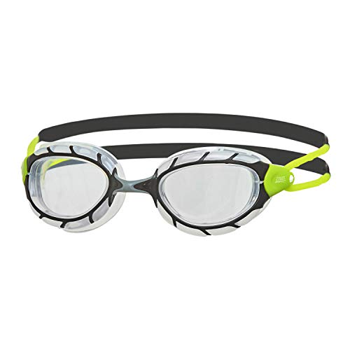 Zoggs Gafas de natación, Adultos Unisex, Negro/Lima/Claro, una una talla