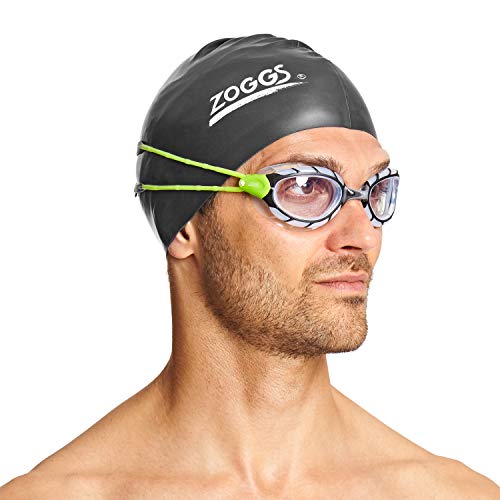 Zoggs Gafas de natación, Adultos Unisex, Negro/Lima/Claro, una una talla