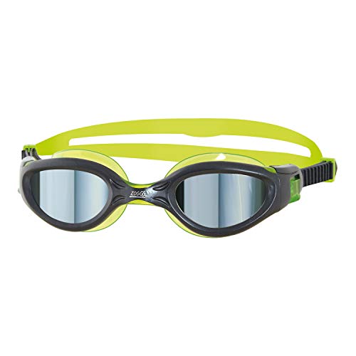 Zoggs Phantom Elite Mirror Gafas de Natación, Unisex-Youth, Metal/Verde/Espejo, 6-14 años