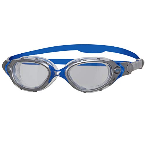 Zoggs Predator Flex Gafas de Natación, Unisex Adulto, Azul/Plateado, Talla Única