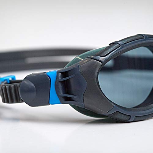 Zoggs Predator Flex Gafas de natación, Unisex Adulto, Gris/Azul/Tintado Ahumado, Regular