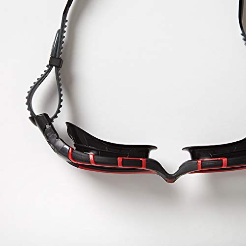 Zoggs Predator Flex Polarized-Regular Fit Gafas de natación, Adultos Unisex, Red/Black/Smoke Polarized