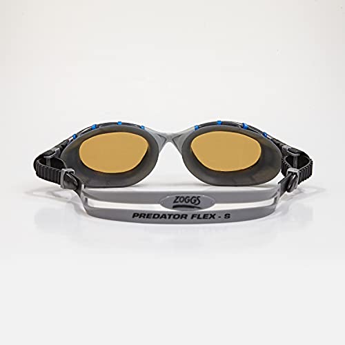 Zoggs Predator Flex Ultra Reactor-Regular Fit Gafas de natación, Unisex, Negro/Metallic Gold/Copper Polarized