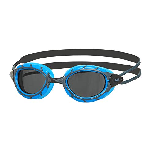 Zoggs Predator Gafas de natación, Unisex Adulto, Azul/Negro/Humo, Small