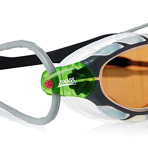 Zoggs Predator Polarized Ultra Smaller fit Gafas de natación, Adultos Unisex, Grey/Clear/Copper, S,