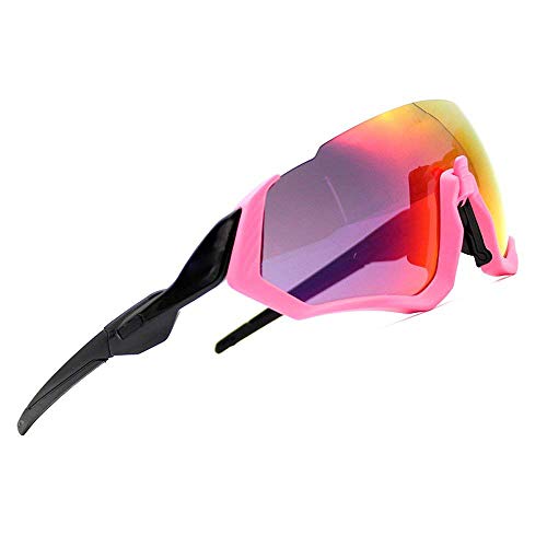 ZoliTime 2018 New Oakley OO9401flight Jacket Gafas de Ciclismo (Rosado)