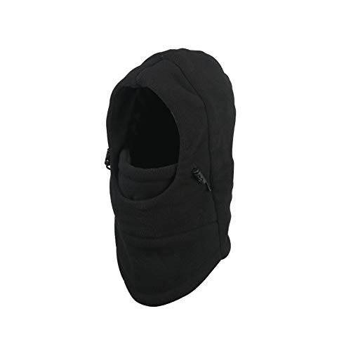 ZoomSky Sombrero de Invierno Gorro para niños y niñas Proteger Cuello de Gorro Ajustable para Salir o Viaje, al Aire Libre en Invierno y otoño (Negro)