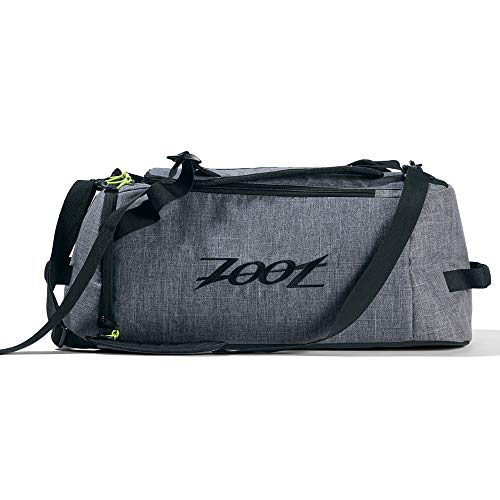 Zoot Bolsa de lona para triatlón unisex Canvas Gris con un compartimento húmedo y correas de transporte en la espalda para el entrenamiento y la competición