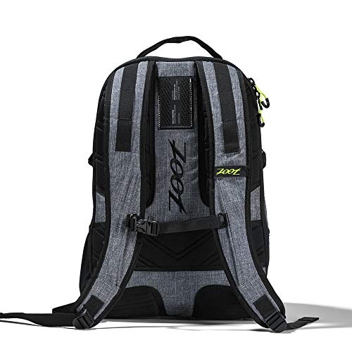 Zoot Mochila Unisex Tri Diseño Lienzo Gris con compartimento para el casco y compartimento húmedo para el entrenamiento y la competición