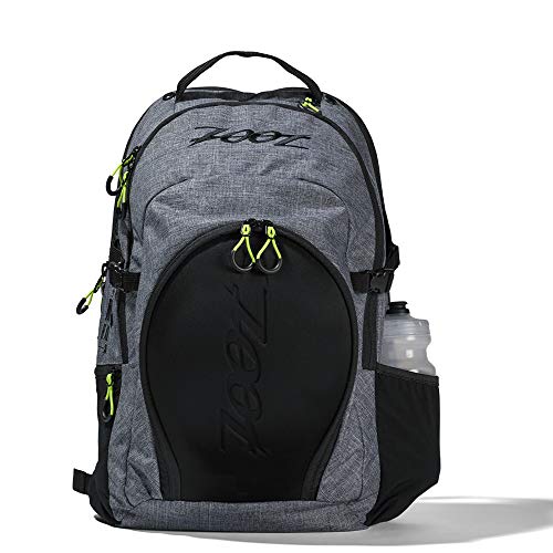 Zoot Mochila Unisex Tri Diseño Lienzo Gris con compartimento para el casco y compartimento húmedo para el entrenamiento y la competición