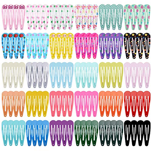 ZOYLINK 120PCS Hair Clip Set Fashion Cute Assorted Snap Barrette Hair Pin para niños niñas