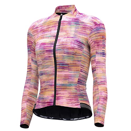 ZQD Ropa Ciclismo Invierno Mujer, Maillot Ciclismo Polar Térmico de Manga Larga para Bicicleta de Carretera y MTB (Color : C, Tamaño : M)