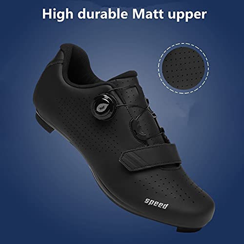 ZQW Zapatos De Ciclismo para Hombres Y Mujeres, Zapatillas De Ciclismo De Carretera SPD Bike Compatible con Pedales Peloton/Look Delta Zapatillas Bicicleta MTB Bloqueo Automático