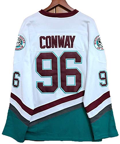 ZSViVi Charlie Conway # 96 Mighty Ducks Película de Hockey sobre Hielo de la NHL Jerseys Hombres Sudaderas Respirable de la Manga Larga Camiseta (Size : Medium)