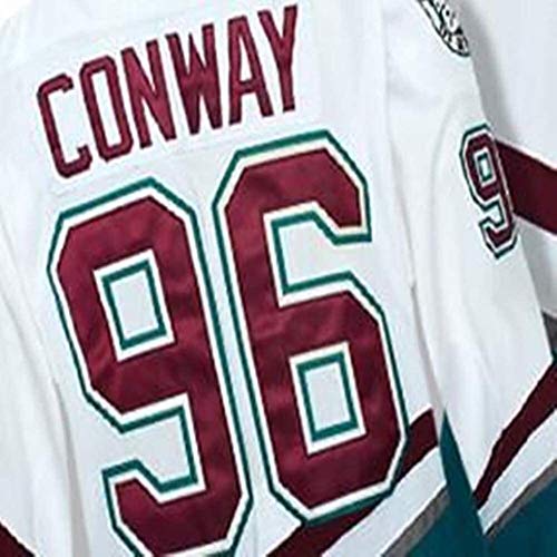 ZSViVi Charlie Conway # 96 Mighty Ducks Película de Hockey sobre Hielo de la NHL Jerseys Hombres Sudaderas Respirable de la Manga Larga Camiseta (Size : Medium)