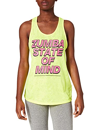Zumba Burnout Dance Gimnasio Camisetas Tirantes Mujer Fitness Entrenamiento Deportivo Top Tank Tops, State of Yellow, Small Womens