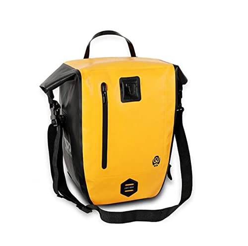 ZXNQ Bolsa de Bicicleta Multifuncional portátil de Alta Capacidad 25L Impermeable Bolsa de Transporte Trasero de Bicicleta de Nailon