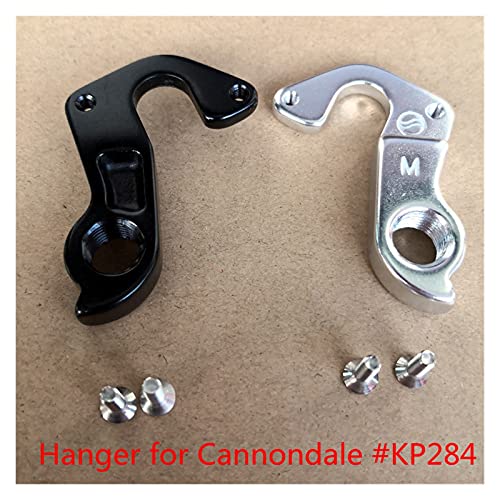 ZZHH 1pc Bicycle Gear Hanger Fit para Cannondale # KP284 Rápido CX Bulls Black Kids Street 24 Trail Althea Serie Bad Boy Durailleur Percha (Color : Silver)