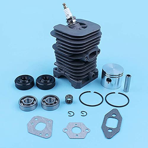 - Kit de sello de aceite de cojinete de cigüeñal de pistón de cilindro de 41,1 mm compatible con Partner Formula 400/5000 350351352370371390401420 motosierra Piezas de repuesto