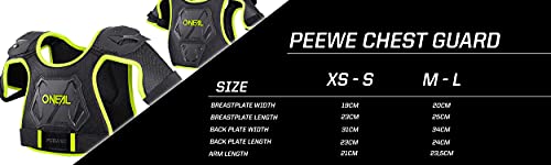 0251-401 - Oneal Peewee Kids Motocross Chest Protector XS/S Neon Yellow